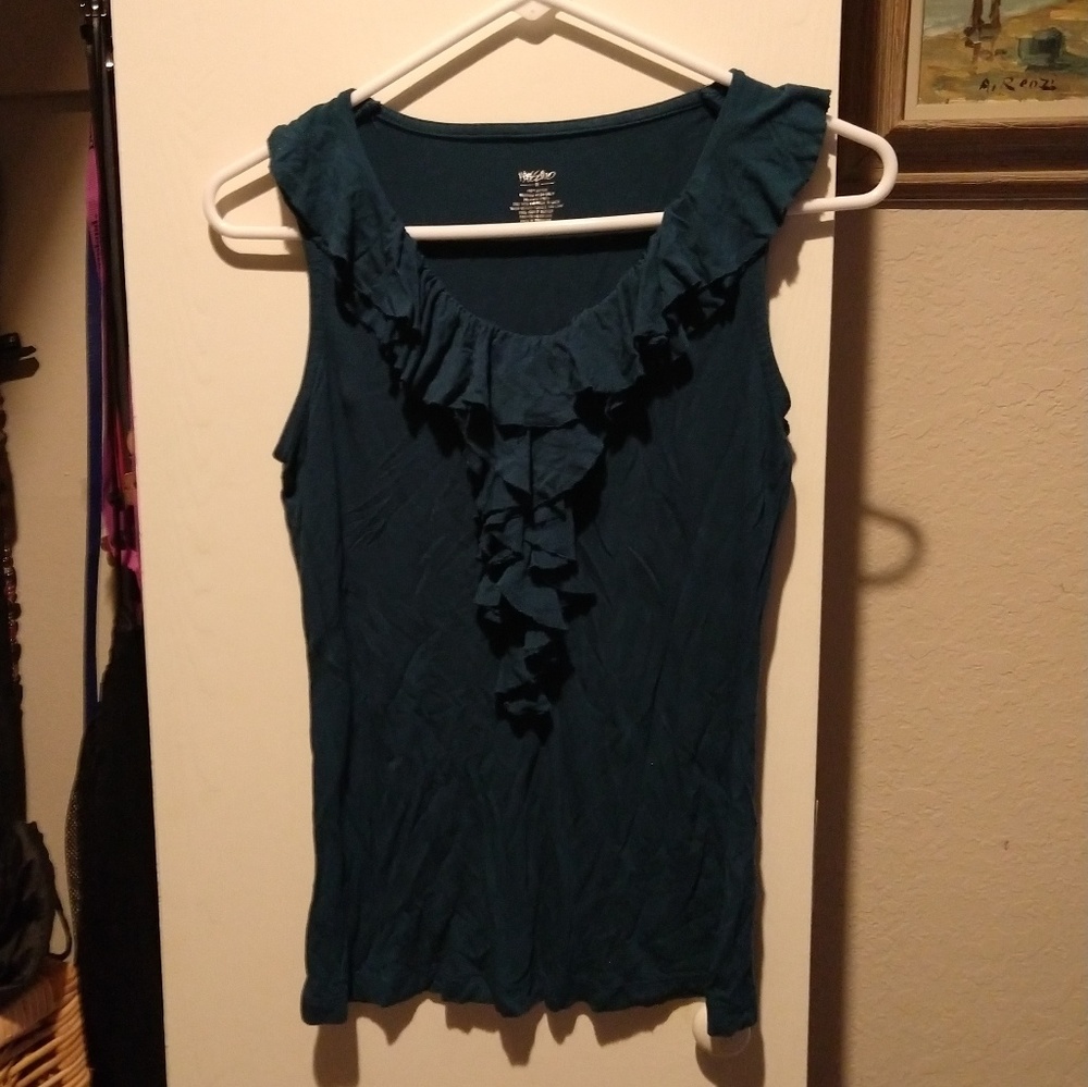 SOLD Teal sleeveless top